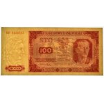 100 zloty 1948 - HF - papier nervuré