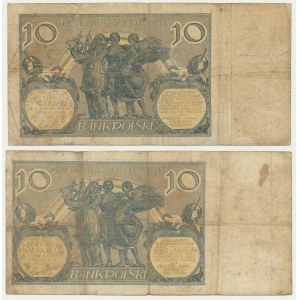 10 złotych 1926 - Ser.CF i CN. (2 szt.)