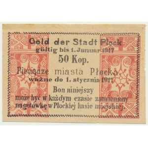Płock, 50 kopiejek ważne do 1917 - bez stempla