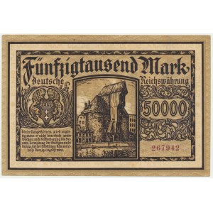 Gdaňsk, 50 000 marek 1923 - pěkný