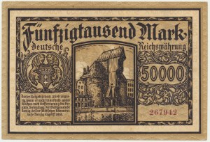 Gdansk, 50 000 marks 1923 - belle
