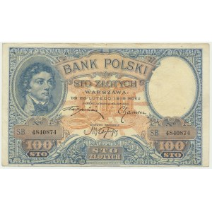 100 złotych 1919 - S.B -