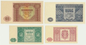 Sada, 1-10 zlatých 1946 (4 kusy)
