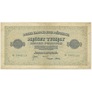 500 000 marks 1923 - W - 7 chiffres -
