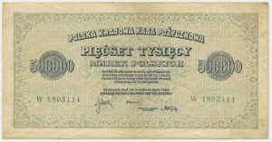 500,000 marks 1923 - W - 7 digits -.