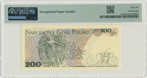 200 złotych 1988 - EB - PMG 66 EPQ - pierwsza seria rocznika
