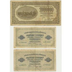 Set, 500.000 - 1 milione di marchi 1923 (3 pezzi).