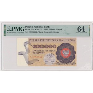 200.000 zl 1989 - E - PMG 64 - bessere Serie