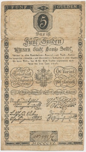 5 rýnských guldenů 1806