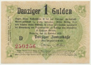 Dantzig, 1 florin 1923 - octobre -