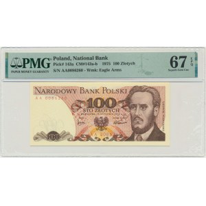 100 złotych 1975 - AA - PMG 67 EPQ