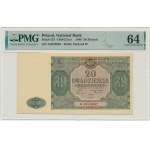 20 złotych 1946 - A - PMG 64