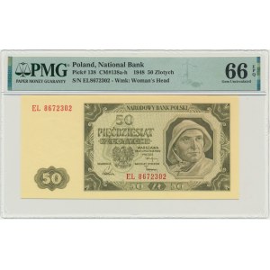 50 zlatých 1948 - EL - PMG 66 EPQ