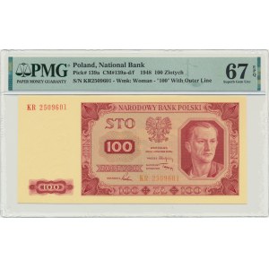 100 złotych 1948 - KR - PMG 67 EPQ