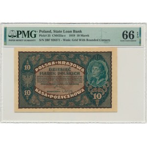 10 marchi 1919 - II Serja BF - PMG 66 EPQ