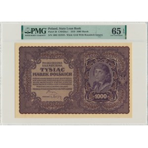 1 000 mariek 1919 - 1. séria BB - PMG 65 EPQ