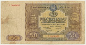 50 złotych 1946 - J -