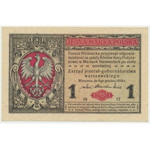 1 známka 1916 - Obecné - A -.