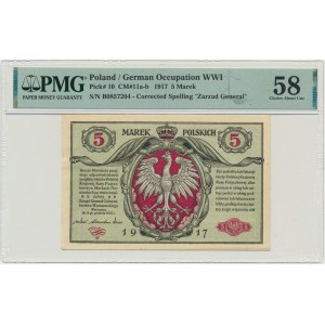 5 značiek 1916 - Všeobecné - vstupenky - B - PMG 58