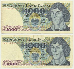 1.000 PLN 1975 - AA (2 Stk.)