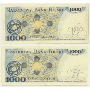 1 000 PLN 1975 - AA (2 pièces)
