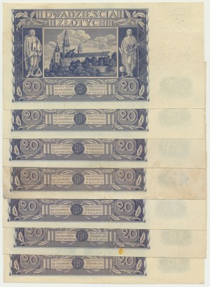 20 gold 1936 (7 pcs.)