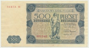 500 zloty 1947 - H -.