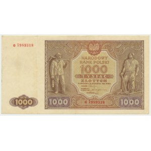 1.000 Zloty 1946 - G -