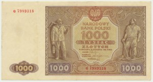 1.000 zloty 1946 - G -
