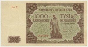 1.000 zloty 1947 - A - prima serie