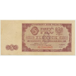 5 złotych 1948 - AG -