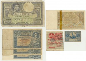 Sada, 1-500 haléřů/zlato 1919-31 (7 ks)