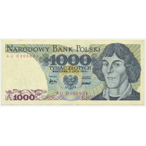 1.000 złotych 1975 - AU - RZADKA