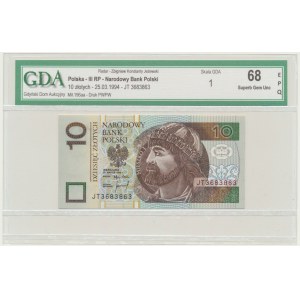 10 złotych 1994 - JT - GDA 68 EPQ