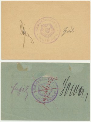 Września (Wreschen), 1/2-2 značky 1914 (2 kusy).
