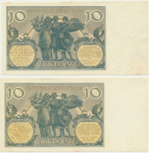 10 zlatých 1929 (2 ks)