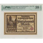 Gdańsk, 50.000 marek 1923 - PMG 58 EPQ