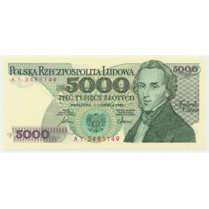 5,000 PLN 1986 - AY - first vintage series