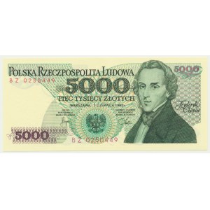 5.000 złotych 1982 - BZ -