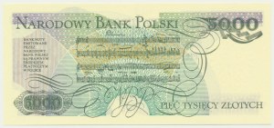 5,000 zloty 1982 - BZ -.