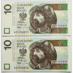 10 gold 2016 - BZ (2 pcs.) - consecutive numbers