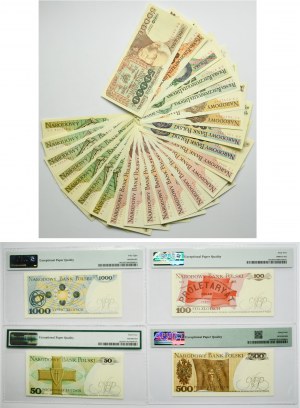 Zestaw, 50-50.000 złotych 1975-89 (28 szt.) - w tym rzadsze serie