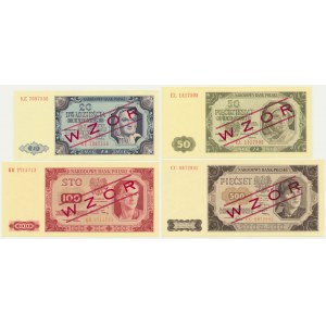 Zestaw, 20-500 złotych 1948 - WZÓR (4 szt.)