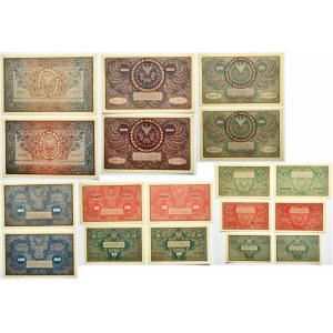 Set, 1/2-5,000 mark 1919-20 (18 pieces).
