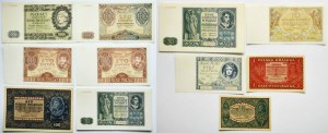 Set, 1/2-100 marchi/oro 1919-41 (11 pezzi)