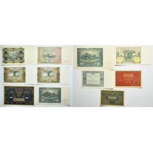Set, 1/2-100 marchi/oro 1919-41 (11 pezzi)