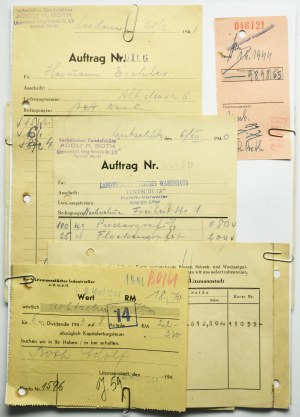 Lodž (Litzmannstadt), účtovné doklady 1940-44