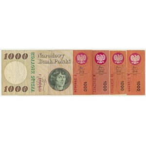 1.000 złotych 1965 (4 szt.)