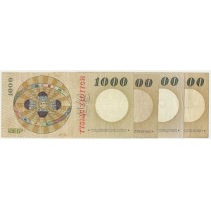 1,000 zloty 1965 (4 pieces).