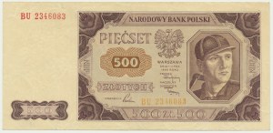 500 zloty 1948 - FDC -